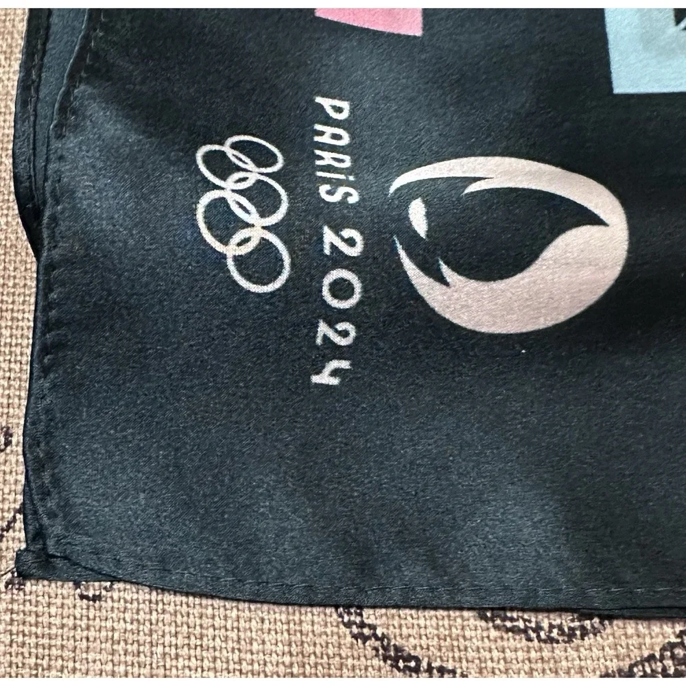 Paris Olympics 2024 Silk Scarf Bandana  Equestrian Design